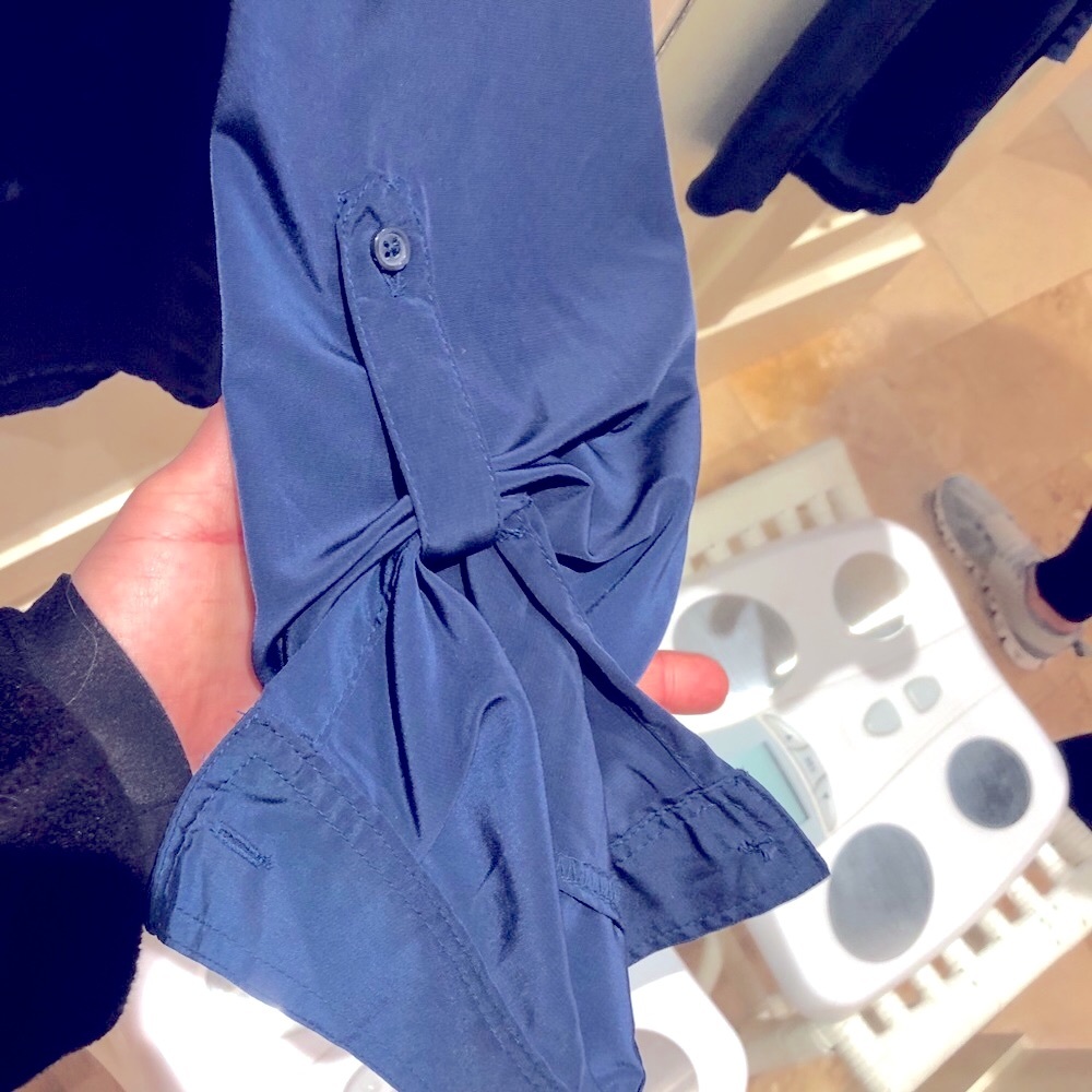 Old Navy Button Down. Medium. Navy Blue - image 4